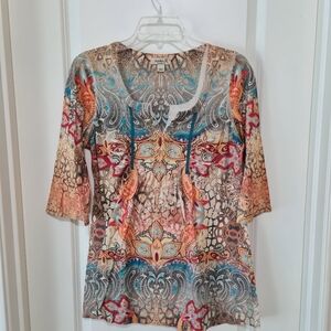 One World Embellished Top Tunic, Small